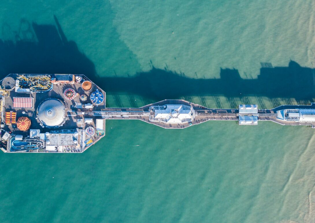 Brighton Pier birds eye view