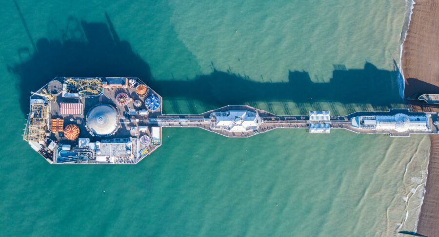 Brighton Pier birds eye view