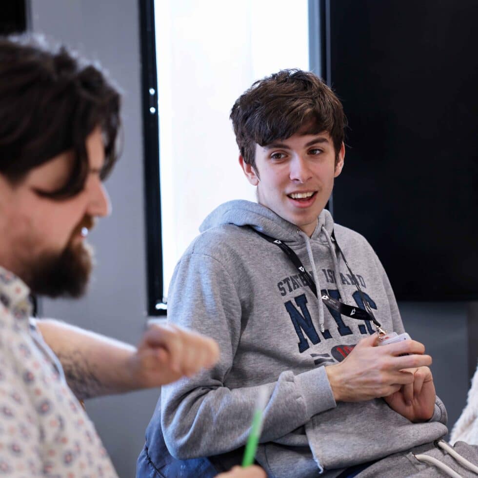 MetStudios Brighton Student at a desk